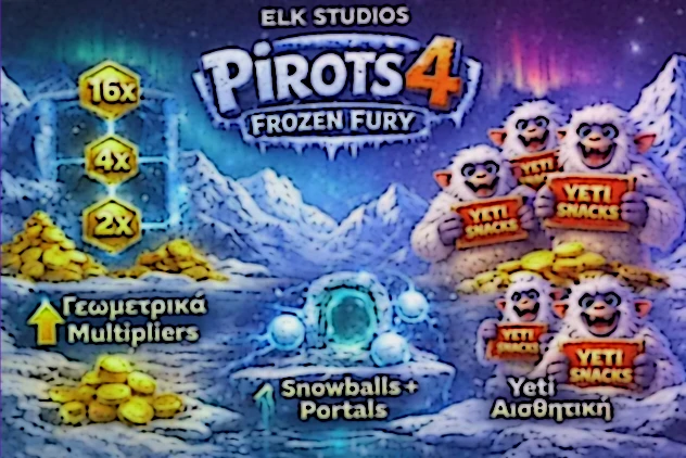 Σχεδιαστικές επιλογές στο Pirots 4 Frozen Fury με συνδυασμό Space Station, Snowballs και Coin Game λογικής