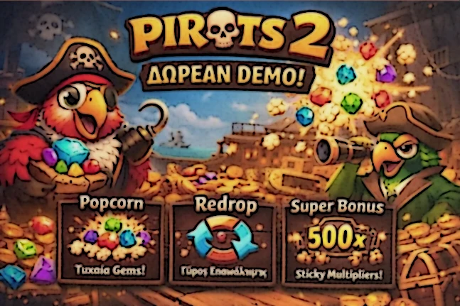 Δωρεάν δοκιμή του Pirots 2 demo με πλέγμα 6x6 και εικονικά νομίσματα για παίκτες στην Ελλάδα