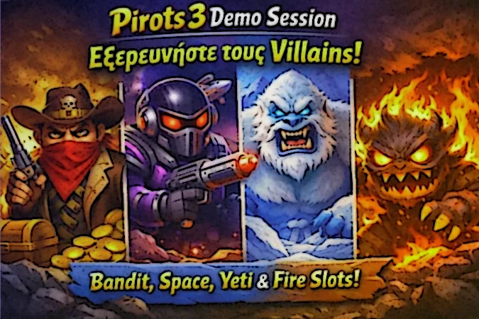 Παράδειγμα session στο Pirots 3 demo με οργάνωση γύρων, χαμηλό virtual bet και παρατήρηση του Feature Meter