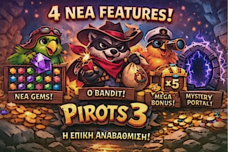 Σύγκριση του τρίτου μέρους με το προηγούμενο και ανάδειξη των νέων western mechanics στο Pirots 3