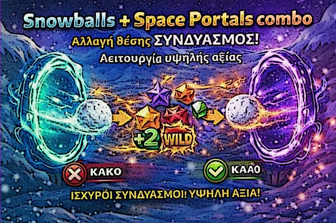 Συνδυασμός Snowball και Space Portal στο Frozen Fury demo με νέα τροχιά και δημιουργία Wilds